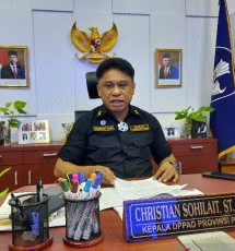 Baca sambutan Kepala Dinas